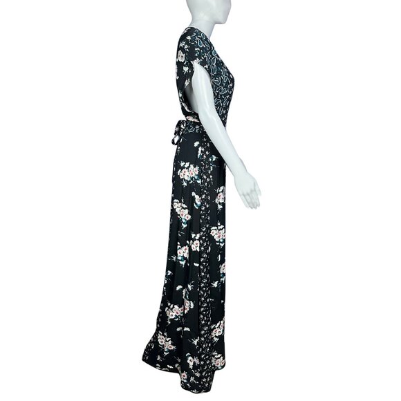 VICI Mixed Floral Wrap Maxi Dress – Size Medium - Picture 4 of 6